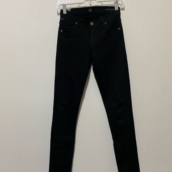 NWOT Citizens Of Humanity Avedon Slick Skinny Leg Black Jeans - Picture 4 of 8